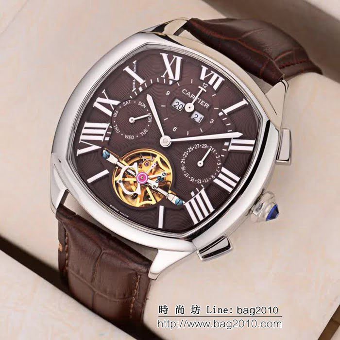 CARTIER卡地亞 新品上市 多功能 精品男士腕表 WSS0966